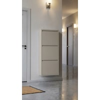 Üçlü Metal Ayakkabılık Premium Bej Bej Üçlü Metal Ayakkabılık Premium Bej Bej