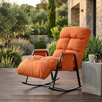 Pafu Lena Outdoor Bahçe Su Geçirmez Fonksiyonel Sallanan Koltuk - Turuncu Pafu Lena Outdoor Bahçe Su Geçirmez Fonksiyonel Sallanan Koltuk - Turuncu