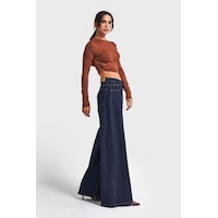 it's basic Kadın İndigo Renk 7w5-50 Süper Palazzo Fit Esnek Elastan Kumaş Denim Jean it's basic Kadın İndigo Renk 7w5-50 Süper Palazzo Fit Esnek Elastan Kumaş Denim Jean