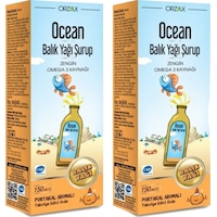 Ocean Balık Yağı Şurup Portakal Aromalı 150 ML 2 Adet Ocean Balık Yağı Şurup Portakal Aromalı 150 ML 2 Adet