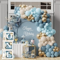 Okyanus Temalı 1 Yaş Doğum Günü Set 118 Parça One Kutu Ve Lateks Balon Set Okyanus Temalı 1 Yaş Doğum Günü Set 118 Parça One Kutu Ve Lateks Balon Set