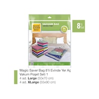 Magic Saver Bag 8'Li Vakumlu Poşet Set-1 8697623589603 Magic Saver Bag 8'Li Vakumlu Poşet Set-1 8697623589603