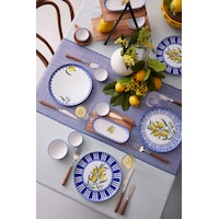Kütahya Porselen Lemon Charm 14 Parça 6 Kişilik Kahvaltı Takımı Ekru Kütahya Porselen Lemon Charm 14 Parça 6 Kişilik Kahvaltı Takımı Ekru