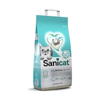 Sanicat Koku Kontrollü Topaklaşan Beyaz Tanecikli Bentonit Kedi Kumu 20 L Sanicat Koku Kontrollü Topaklaşan Beyaz Tanecikli Bentonit Kedi Kumu 20 L