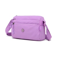Smart Bags Lila Kadın Omuz Çantası Hafif Kumaş Çok Cepli Çapraz Uzun Askılı Smart Bags Lila Kadın Omuz Çantası Hafif Kumaş Çok Cepli Çapraz Uzun Askılı
