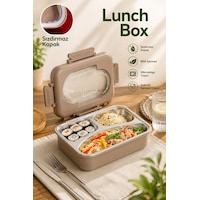 Porsima 3010-1 Paslanmaz Çelik 3 Bölmeli Vakumlu Yemek Termosu Beslenme Kutusu Taşınabilir Lunch Box Sefer Tası - Kahve Porsima 3010-1 Paslanmaz Çelik 3 Bölmeli Vakumlu Yemek Termosu Beslenme Kutusu Taşınabilir Lunch Box Sefer Tası - Kahve
