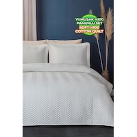Evlen Home Ross %100 Pamuk Tek Kişilik Yatak Örtüsü Pike Takımı Kapitone Çizgili Günlük Yıkanabilir Beyaz Evlen Home Ross %100 Pamuk Tek Kişilik Yatak Örtüsü Pike Takımı Kapitone Çizgili Günlük Yıkanabilir Beyaz