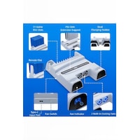 Yues Ps5 Fonksiyonel Stand Ps5 Slim Fanlı Stand Ps5 Şarj Standı Yues Ps5 Fonksiyonel Stand Ps5 Slim Fanlı Stand Ps5 Şarj Standı