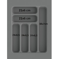 37/49 Cm 2'li Takım Cekmece Içi Kasıklık Ve Kepçelik Grı 30/40 Cm Kadar Kesılebılır 37/49 Cm 2'li Takım Cekmece Içi Kasıklık Ve Kepçelik Grı 30/40 Cm Kadar Kesılebılır