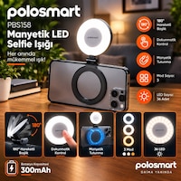 Polosmart Pbs158 Şarjlı Dokunmatik Magsafe Selfie Işığı Polosmart Pbs158 Şarjlı Dokunmatik Magsafe Selfie Işığı