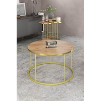 Orta Sehpa Ve Zigon Sehpa Terra Set Gold Antrasit Ceviz Orta Sehpa Ve Zigon Sehpa Terra Set Gold Antrasit Ceviz