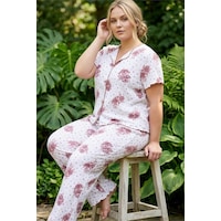 Siyah İnci Beden Fitilli Kaşkorse Örme Pijama Takım26120851 Beyaz Gül Kurusu Siyah İnci Beden Fitilli Kaşkorse Örme Pijama Takım26120851 Beyaz Gül Kurusu