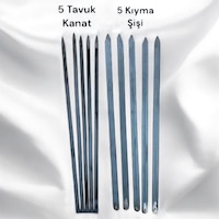 Adana Kebap Şişi 5 Adet 60 Cm Silme Sac-tavuk Kanat Şişi 5 Adet Adana Kebap Şişi 5 Adet 60 Cm Silme Sac-tavuk Kanat Şişi 5 Adet
