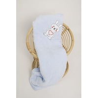 Evlen Home Nakışlı Bebek Battaniyesi Yumuşak Wellsoft Peluş 90x100cm Çocuk Yenidoğan Mavi Evlen Home Nakışlı Bebek Battaniyesi Yumuşak Wellsoft Peluş 90x100cm Çocuk Yenidoğan Mavi