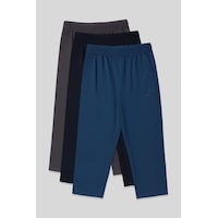 Tommylife Standart Fit 3lü Paket Koyu Gri-lacivert-parlament Erkek Kapri - 83102 Lacivert - Gri