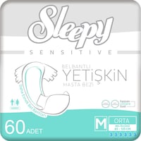 Sleepy Yetişkin Hasta Bezi Medium 2 x 30'Lu 60 Adet Sleepy Yetişkin Hasta Bezi Medium 2 x 30'Lu 60 Adet