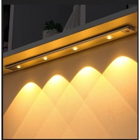 Siyah Renk 4 Led 50 Cm Hareket Sensörlü Led Işık Tezgah Altı Ofis Ev Led Lamba Çok Renkli Siyah Renk 4 Led 50 Cm Hareket Sensörlü Led Işık Tezgah Altı Ofis Ev Led Lamba Çok Renkli