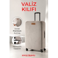 Viscofoam Valiz Bavul Koruma Kılıfı Kadife Kılıf Orta boy - Gri Ergo Travel Viscofoam Valiz Bavul Koruma Kılıfı Kadife Kılıf Orta boy - Gri Ergo Travel