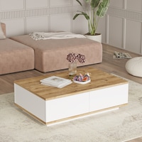 Robin Home Loft Orta Sehpa 2 Kapaklı Çam-Beyaz Robin Home Loft Orta Sehpa 2 Kapaklı Çam-Beyaz