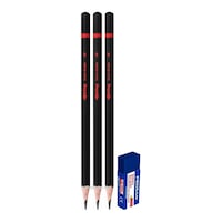 Rotring Kurşun Kalem 2B Siyah Sınav Kalemi 3 Adet Rotring Kurşun Kalem 2B Siyah Sınav Kalemi 3 Adet