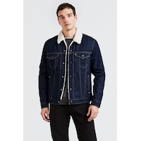 Levi's Erkek Oversize Sherpa Trucker 16365-0084-5592 Lacivert Levi's Erkek Oversize Sherpa Trucker 16365-0084-5592 Lacivert