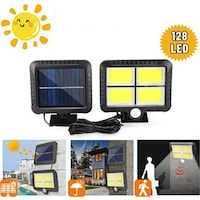 Solar Bahçe Aydınlatma 128 Ledli Fotoselli Güneş Enerjili Lamba Solar Bahçe Aydınlatma 128 Ledli Fotoselli Güneş Enerjili Lamba