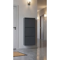 Üçlü Metal Ayakkabılık Premium Antrasit Antrasit Üçlü Metal Ayakkabılık Premium Antrasit Antrasit