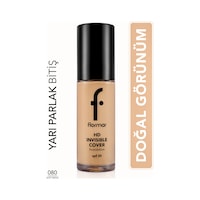 Flormar Doğal Bitişli Fondöten- Invisible Cover HD Fdt. - 080 Soft Beige - 8682536059091 Flormar Doğal Bitişli Fondöten- Invisible Cover HD Fdt. - 080 Soft Beige - 8682536059091