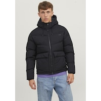 Jack & Jones Logo Baskılı Kapüşonlu Puffer Mont - Vesterbro 12238849 Siyah Koyu Siyah Jack & Jones Logo Baskılı Kapüşonlu Puffer Mont - Vesterbro 12238849 Siyah Koyu Siyah