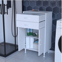 İki Çekmeceli İki Kapaklı Çok Amaçlı Dolap Mutfak Dolabı Banyo Dolabı Ofis Dolabı Beyaz İki Çekmeceli İki Kapaklı Çok Amaçlı Dolap Mutfak Dolabı Banyo Dolabı Ofis Dolabı Beyaz