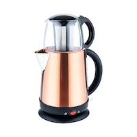 Awox Demglass Bronz Çelik Gövde 1.7lt + Cam Demlik 1.2lt Elektrikli Çay Makinesi Çaycı 2100w 3731 Awox Demglass Bronz Çelik Gövde 1.7lt + Cam Demlik 1.2lt Elektrikli Çay Makinesi Çaycı 2100w 3731