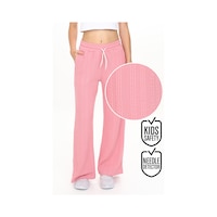 Kız Çocuk Geniş Paça Pembe Basic Eşofman Altı Kız Çocuk Geniş Paça Pembe Basic Eşofman Altı