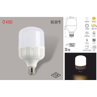 Cata Ct-4263 28 Watt Beyaz Işık Led Ampul Lamba Cata Ct-4263 28 Watt Beyaz Işık Led Ampul Lamba