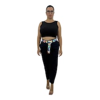 Büyük Beden Mom Kemerli Yüksek Bel Kadın Pantolon Lacivert Büyük Beden Mom Kemerli Yüksek Bel Kadın Pantolon Lacivert