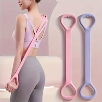 3b Trend Egzersiz Esnetme Direnç Lastiği Pilates Yoga Fitness İçin Silikon Direnç Bandı 1 Adet Çok Renkli