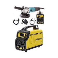 Dragro DRG-200kynk Technology Sarı Çift Kartlı 200 Amper Invertör Kaynak Makinası 3000W Taşlama 2li Set Dragro DRG-200kynk Technology Sarı Çift Kartlı 200 Amper Invertör Kaynak Makinası 3000W Taşlama 2li Set