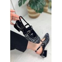 İmershoes Günlük Kadın Ayakkabı Abiye Kalın Kısa Topuk Arka Açık Önü Kapalı Tokalı Bantlı Küt Burun Babet 022 Siyah İmershoes Günlük Kadın Ayakkabı Abiye Kalın Kısa Topuk Arka Açık Önü Kapalı Tokalı Bantlı Küt Burun Babet 022 Siyah