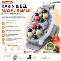 Bıan Taşlı Isıtmalı Karın & Bel Masaj Kemeri Titreşimli Çift Döner Masaj Başlıklı Ayarlanabilir Kemer Bıan Taşlı Isıtmalı Karın & Bel Masaj Kemeri Titreşimli Çift Döner Masaj Başlıklı Ayarlanabilir Kemer
