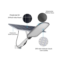 Forlife 300Watt Güneş Enerjili Lityum Batarya Solar Sokak Lambası Forlife 300Watt Güneş Enerjili Lityum Batarya Solar Sokak Lambası