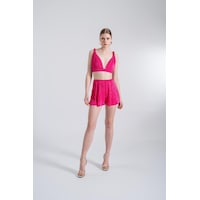 Holly Lolly Beli Lastikli Mini Comfy Şort Pembe Holly Lolly Beli Lastikli Mini Comfy Şort Pembe