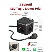 Yeni 3680w Pro Power 2xtype-c Ve 2x Usb Girişli Anahtarlı 3lü Çoğaltıcı Küp 2mt Kablolu Akım Korumalı Priz 2 Yeni 3680w Pro Power 2xtype-c Ve 2x Usb Girişli Anahtarlı 3lü Çoğaltıcı Küp 2mt Kablolu Akım Korumalı Priz 2