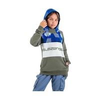 Slazenger Dragica Çocuk Sweatshirt St22wc036-800 Haki-haki Slazenger Dragica Çocuk Sweatshirt St22wc036-800 Haki-haki