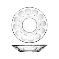 Paşabahçe 54411 Optikli Çay Tabağı 6'lı Şeffaf Paşabahçe 54411 Optikli Çay Tabağı 6'lı Şeffaf