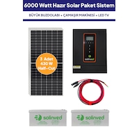 6 Kw 6000 Watt Güneş Enerjisi Hazır Solar Paket Sistem - Half Cut Güneş Panelli 6 Kw 6000 Watt Güneş Enerjisi Hazır Solar Paket Sistem - Half Cut Güneş Panelli