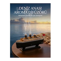 Aromaterapi Hava Nemlendirici Titanic Gemi Şeklinde Difüzör, Kuruluğu Önleyen Buharlı Oda Kokusu Aromaterapi Hava Nemlendirici Titanic Gemi Şeklinde Difüzör, Kuruluğu Önleyen Buharlı Oda Kokusu