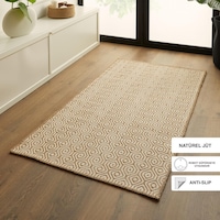 Ocean Home Textile Ekru Renk Karo Desenli Jüt Halı Kilim 80 X 150 Cm Ocean Home Textile Ekru Renk Karo Desenli Jüt Halı Kilim 80 X 150 Cm