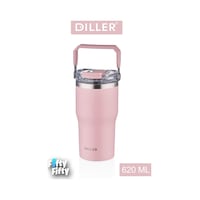 Dıller 620 Ml Tek Kapak Çift Kullanım Pipetli/pipetsiz Taşıma Kulplu Mug/çelik Termos-ffdıllerd9168 Pudra Dıller 620 Ml Tek Kapak Çift Kullanım Pipetli/pipetsiz Taşıma Kulplu Mug/çelik Termos-ffdıllerd9168 Pudra