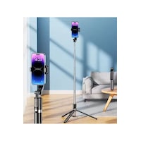 170 Cm Uzayabilen Ayaklı Selfie Çubuğu Tripod Özellikli 170 Cm Uzayabilen Ayaklı Selfie Çubuğu Tripod Özellikli