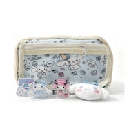 Cinnamoroll Desenli Çok Bölmeli Kalemlik - Peluş Broş-sticker-klips Hediyeli Mavi Cinnamoroll Desenli Çok Bölmeli Kalemlik - Peluş Broş-sticker-klips Hediyeli Mavi