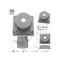 Vorex Kamera Buatı 50 Adet 12x12 Cm Gri Kare Sert Plastik Uv Dayanıklı Arka Kapaklı Vorex Kamera Buatı 50 Adet 12x12 Cm Gri Kare Sert Plastik Uv Dayanıklı Arka Kapaklı